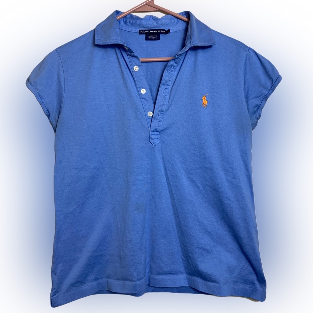 Polo Ralph Lauren Blue Short Sleeve Top Large